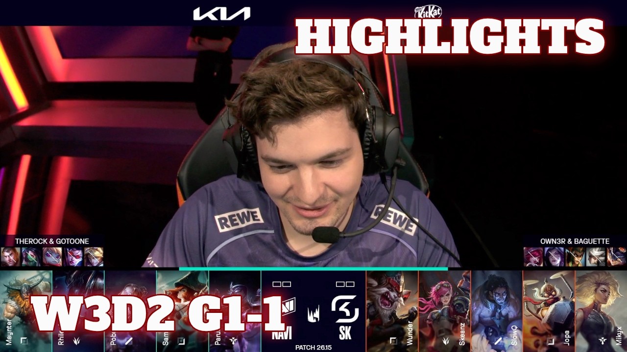 NAVI vs SK - Game 1 Highlights | Week 3 Day 2 LEC Summer 2026 | Natus Vincere vs SK Gaming G1 W3D2
