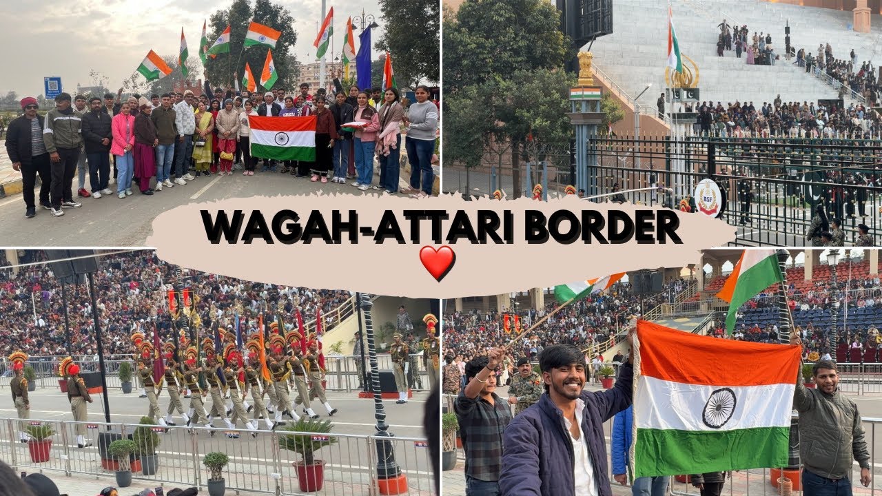 Wagah-Attari Border Retreat Ceremony ❤️ || Indo-Pak Border || College Tour Part-5 
