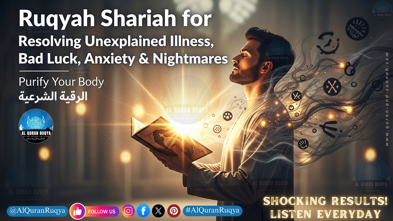 Ruqyah Shariah for Resolving Unexplained Illness, Bad Luck, Anxiety & Nightmares | Purify Your Body