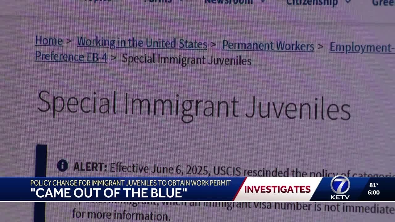 'Came out of the blue': Policy change for immigrant juveniles to obtain work permit