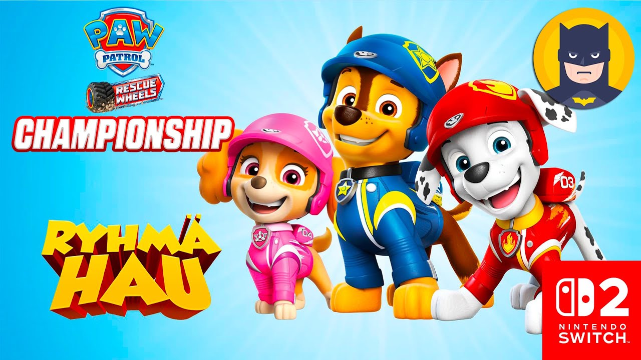 Ryhmä Hau PAW Patrol Rescue Wheels Mestaruussarja Suomeksi: Täysi Peli - Nintendo Switch 2