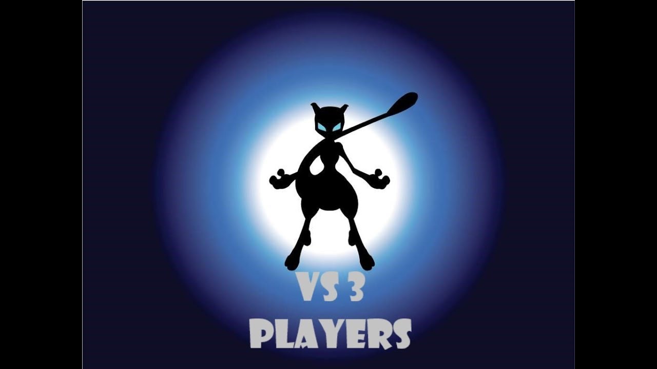 Mewtwo vs 3 Players