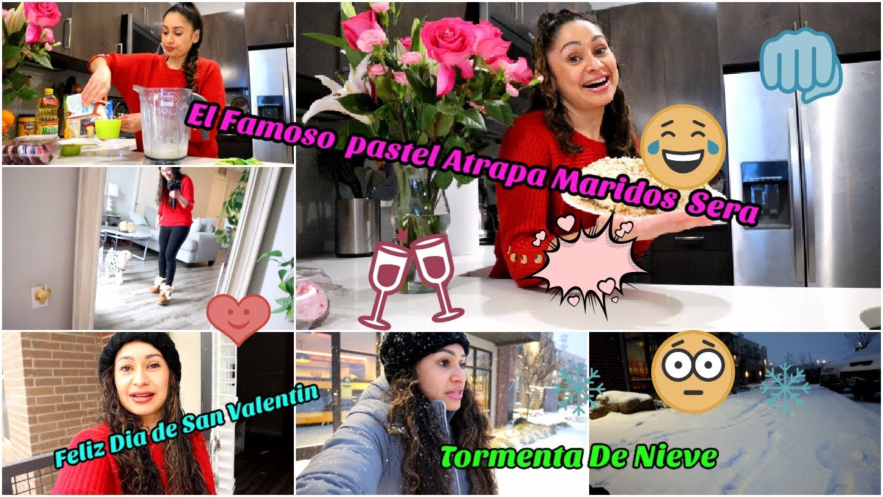 PASTEL 🍰 ATRAPA MARIDOS SERA VERDAD😱🤭😂✌️ COMO FUE NUESTRO DÍA 14 CON MUCHA NIEVE 🌨 ❄️🥶