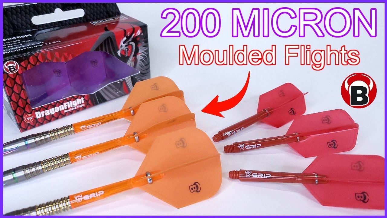 Bull's DRAGON FLIGHT Moulded Flights Review - 200 MICRONS!!