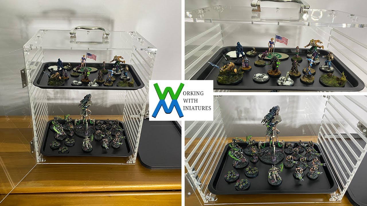 Unboxing and Review - Hamtery Clear Acrylic Miniature Storage Case #miniaturepainting