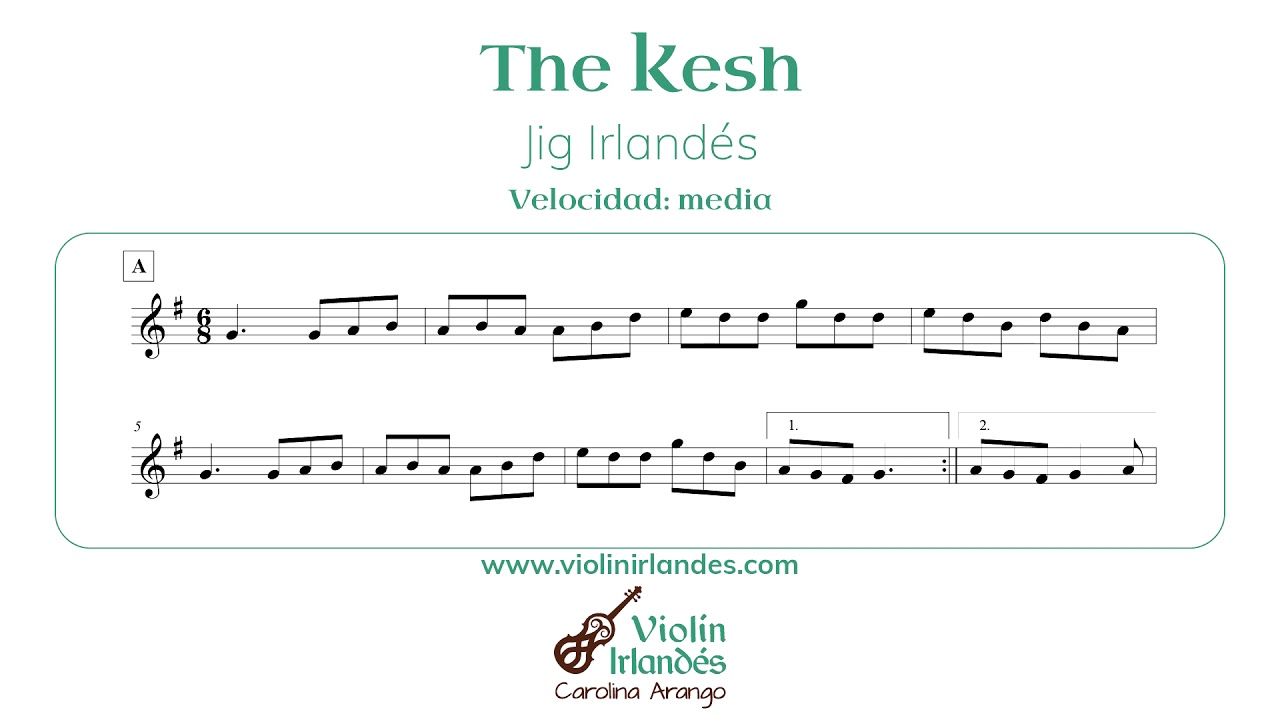 Practica THE KESH con Partitura - Velocidades (Lenta, Media y Rápida) [VIOLÍN IRLANDÉS 🎻]