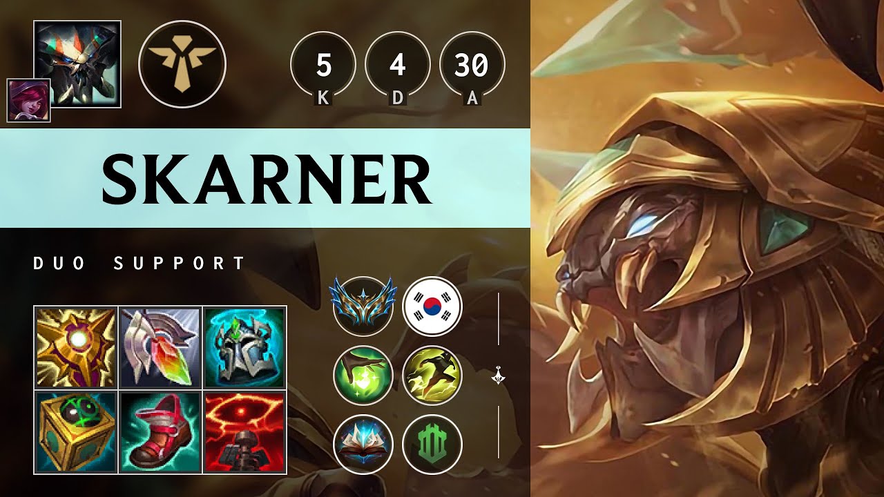 Skarner Support vs Rakan - KR Challenger Patch 25.15