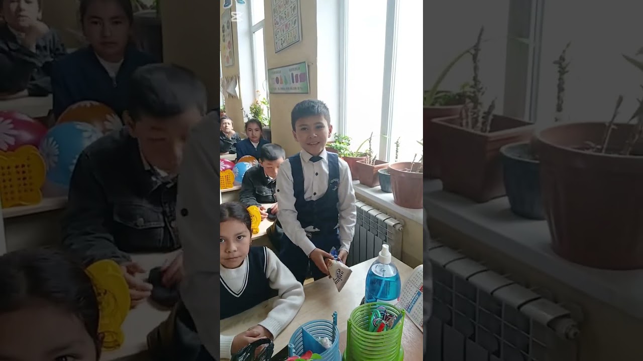 Biz ham trenddan qolmaylik deb , o'quvchilarim ismining bosh harfiga narsa olib keldilar.