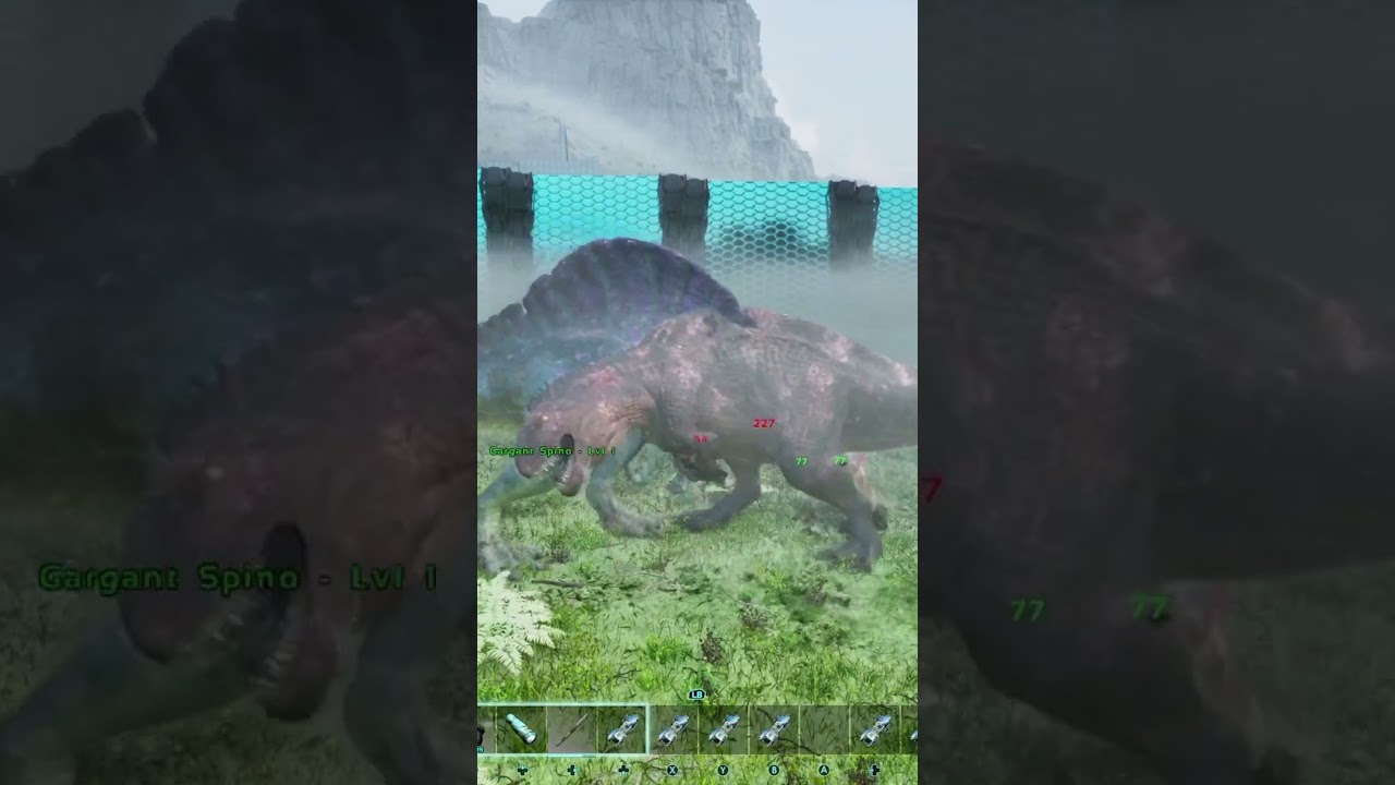 Gargant Spino Vs Acro | Ark survival ascended | Ark Mods | Ark Battles | Gameplay