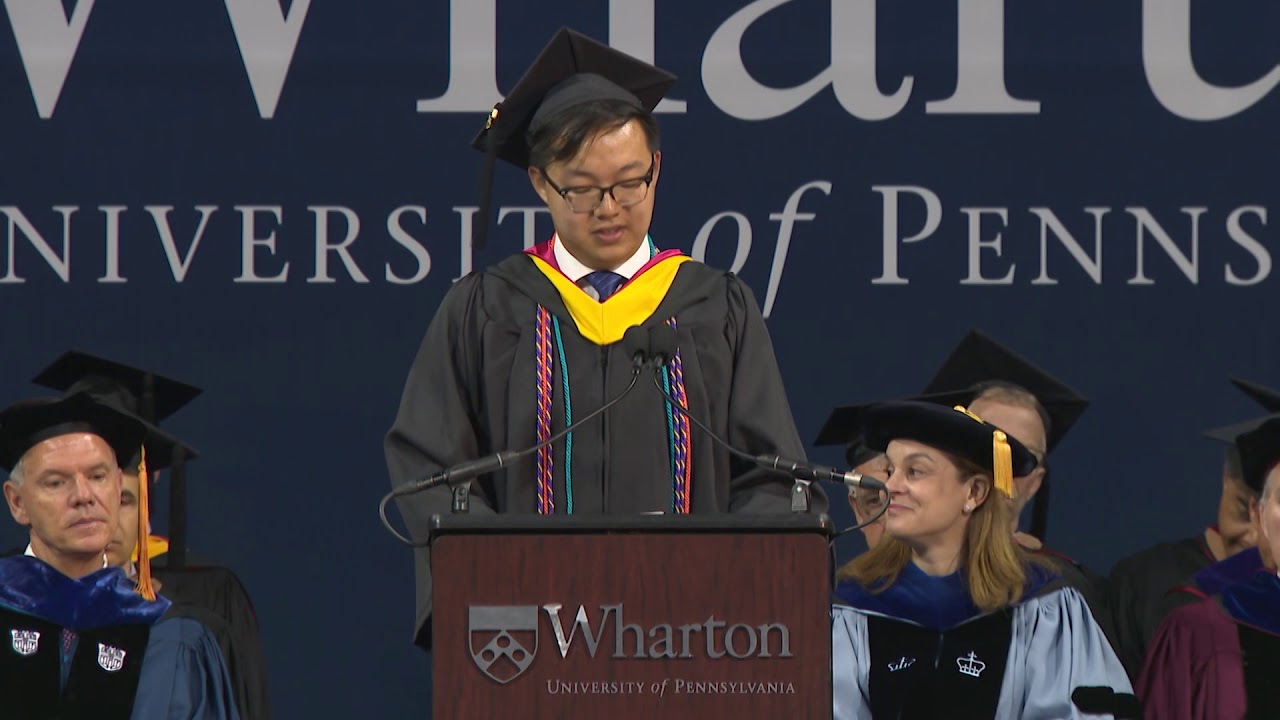 Kenneth Ye, Student Speaker | Wharton Undergraduate Graduation 2018