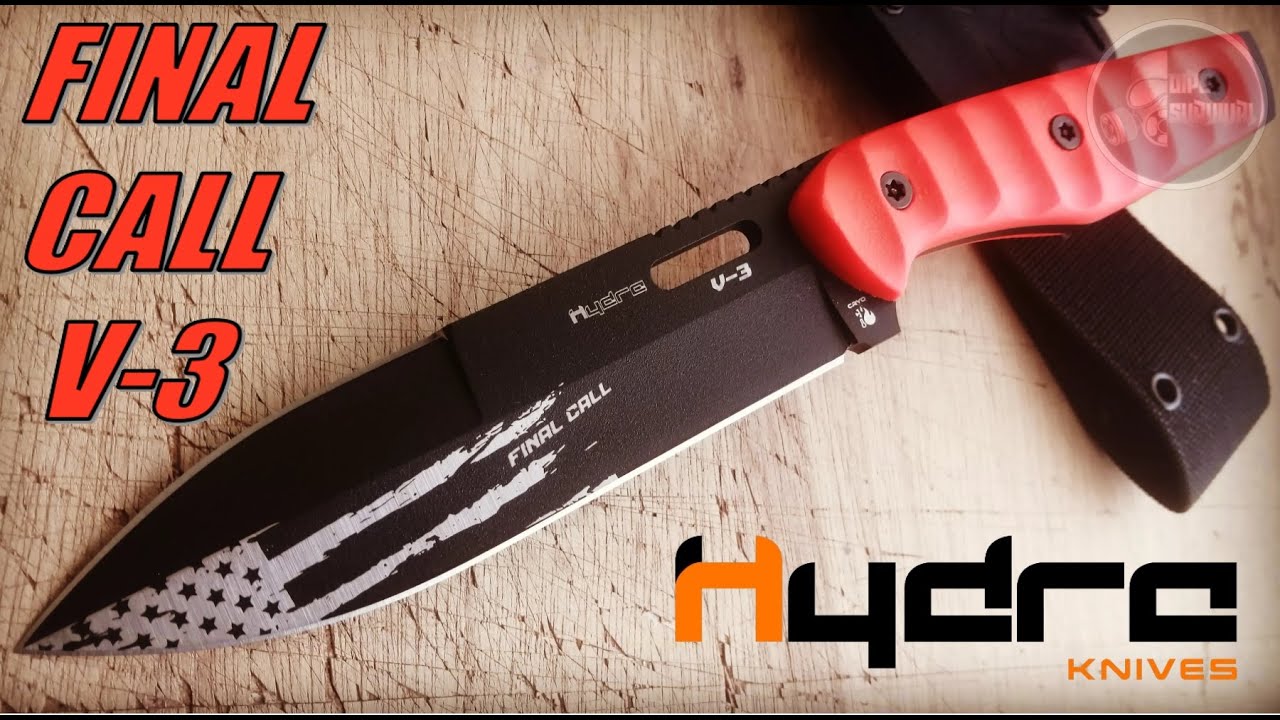 🛑👍CUCHILLO FINAL CALL V-3 DE HYDRAKNIVES,CUCHILLO TÁCTICO DE ALTA CALIDAD 👍🛑
