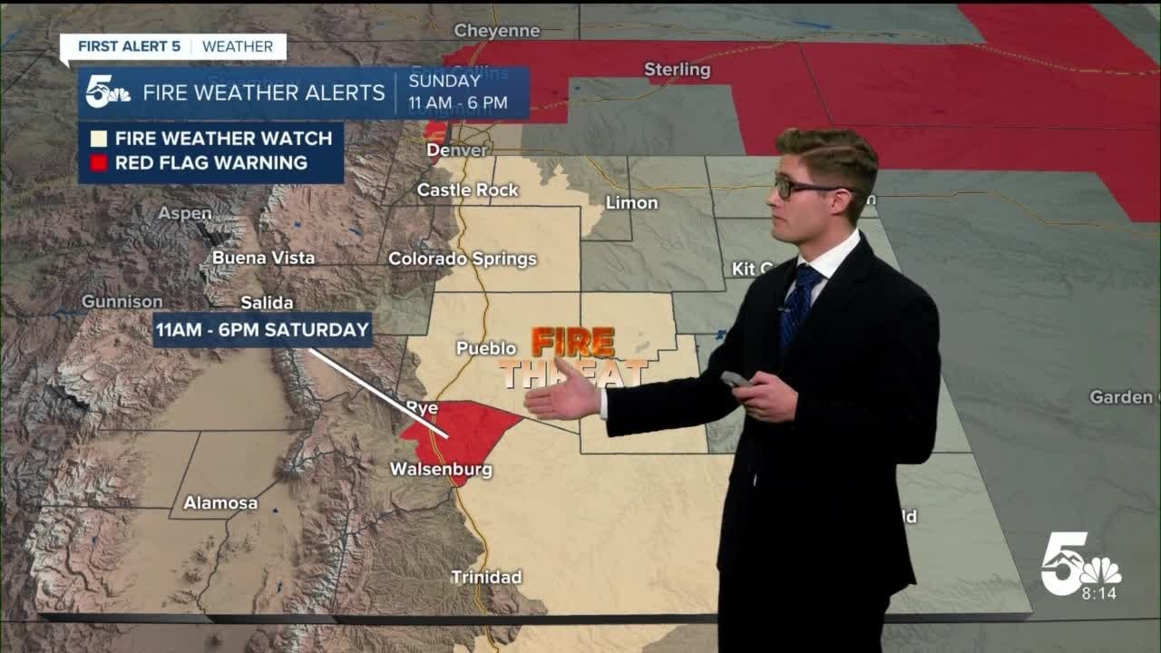 Mild and dry Saturday with elevated fire danger