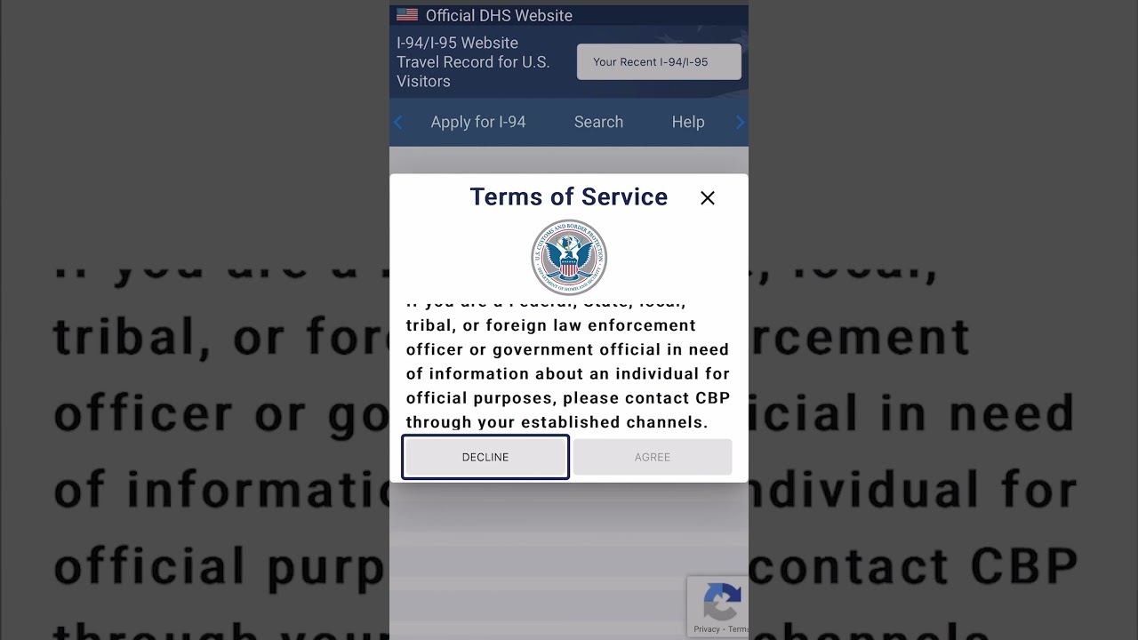 Como tirar o seu I94 e verificar o hist&oacute;rico de viagens dos Estados Unidos. #vistoamericano #usavisa