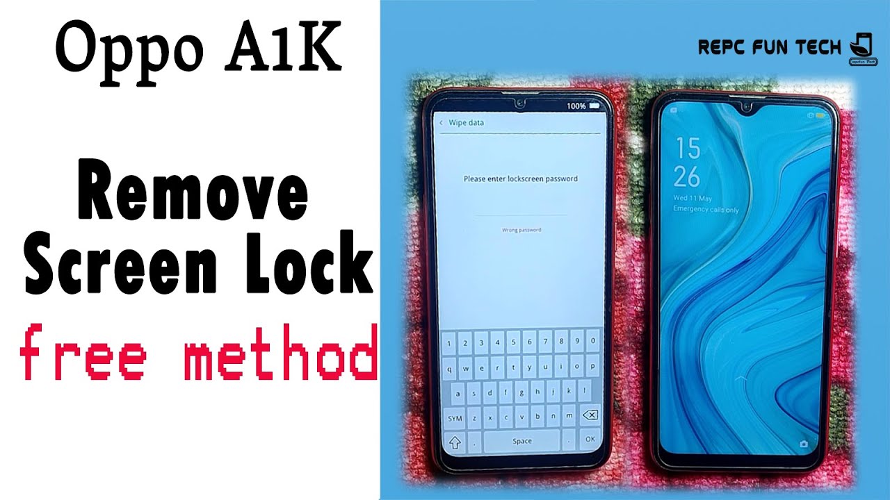Oppo a1k reset lock | oppo a1k remove password without paid tools |Oppo a1k hard reset
