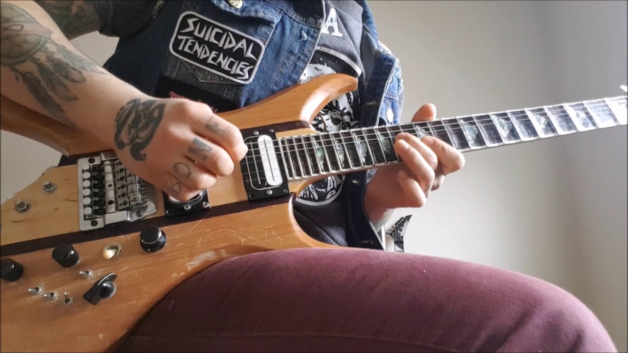 Dave Mustaine Lead Guitar- Lesson with Tabs