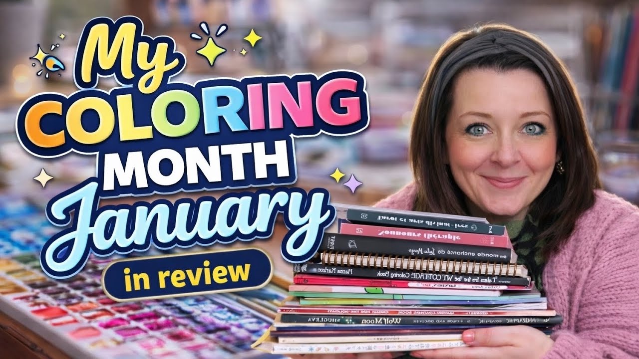 🎨 My Coloring Month January in review 🎨
