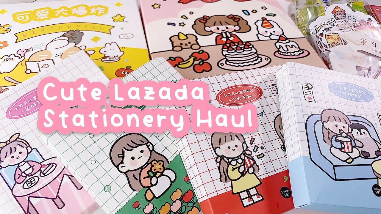 •. Огромный лот канцелярских товаров Lazada №29 || Листы с наклейками по супердешевым ценам!! .• ...