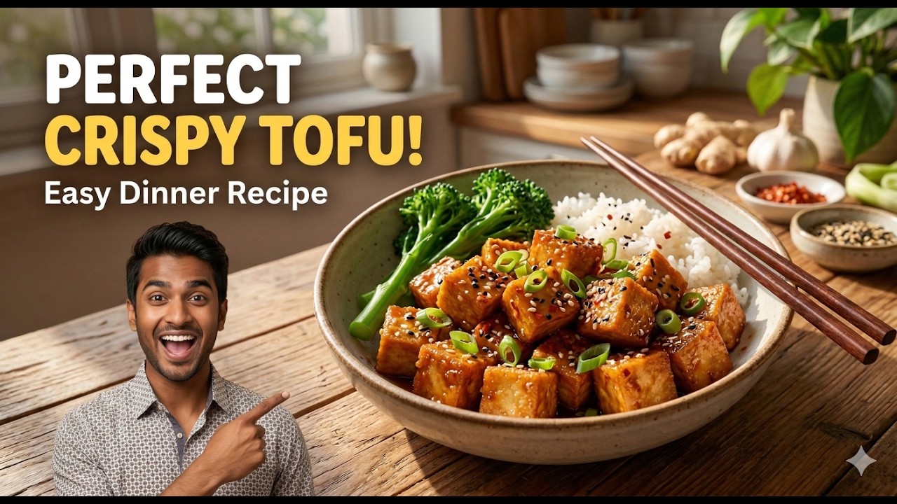 Cooking Tofu recipe for dinner 🍲