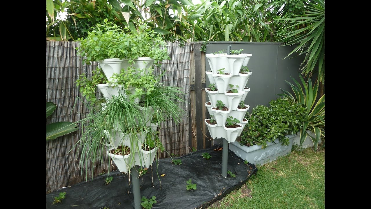 How to set-up Mr Stacky Tower Gardens with no overhead tubing!