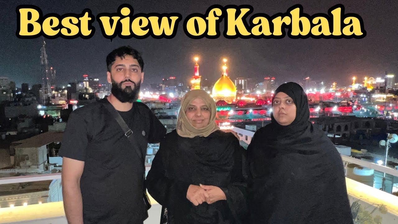 Rooftop View of the Ziyarats in Karbala | Best view in Karbala #viralvideo #reflexion #muharram