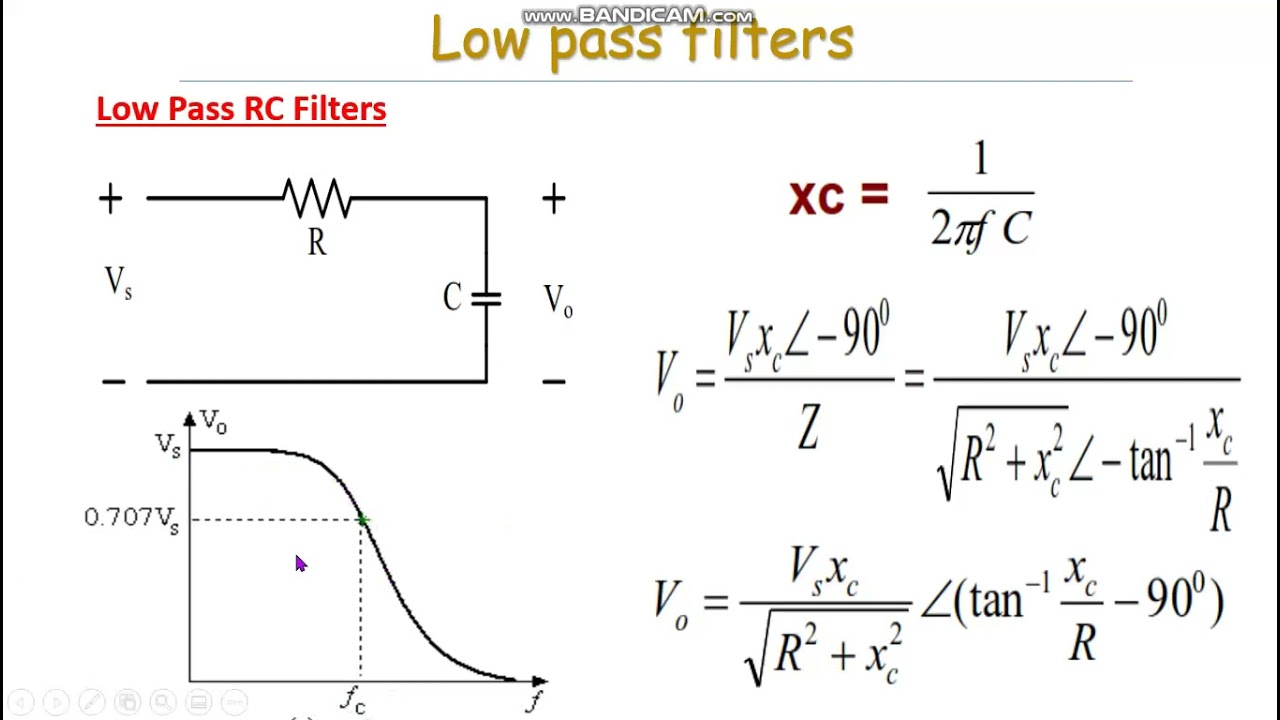 مسالة الامتحان على band pass filter