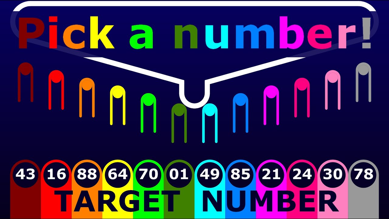 Target The Number [Choose a number or a color!] -Marble Race in Algodoo-