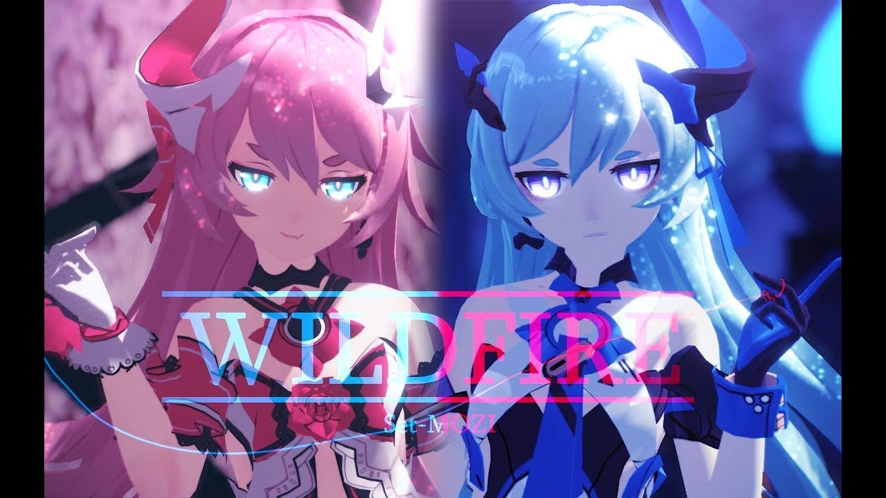 【MMD】Honkai Impact 3rd (崩坏3rd) ロザリア & リリア - Wildfire!!