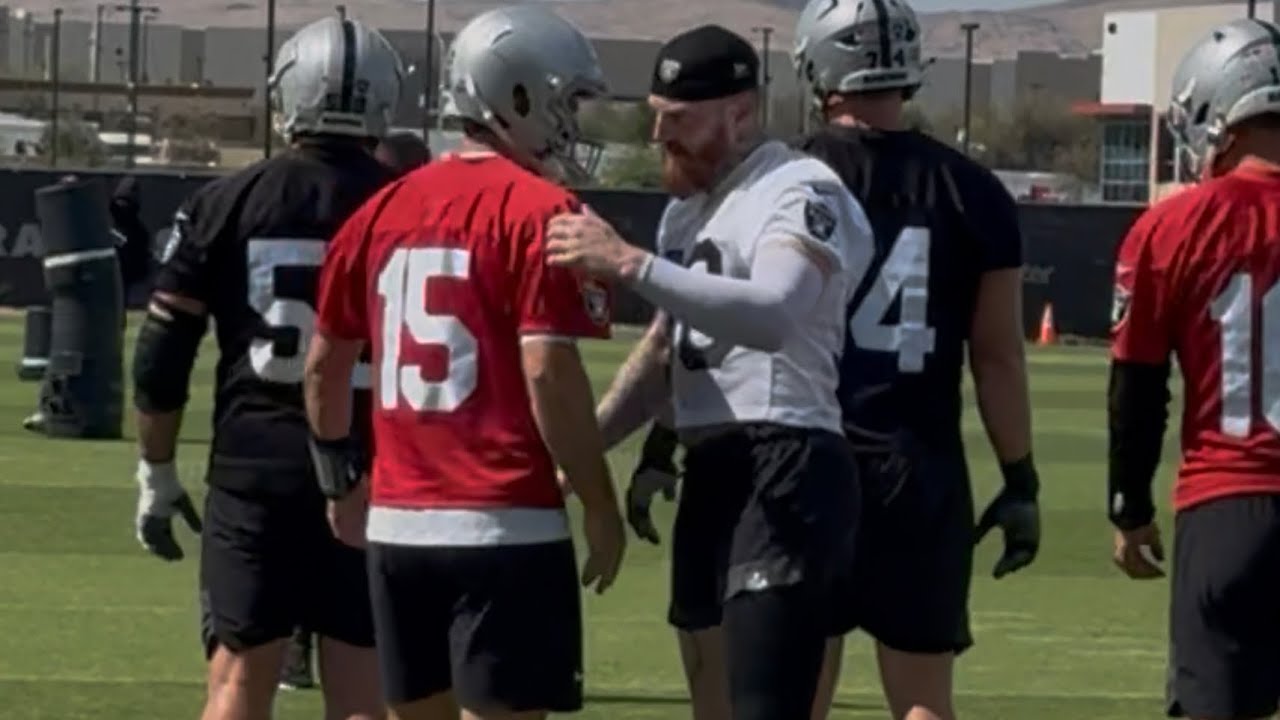 MAXX CROSBY & FERNANDO MENDOZA EMBRACE AT RAIDERS OTAs, FRANCHISE QB & CAPTAIN CROSS PATHS