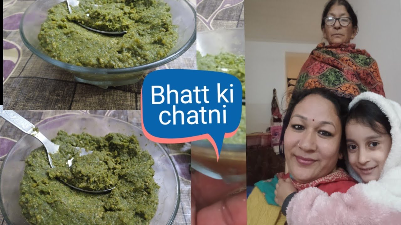 Bhatt ki chatni aur kwada ki roti😋✨👌