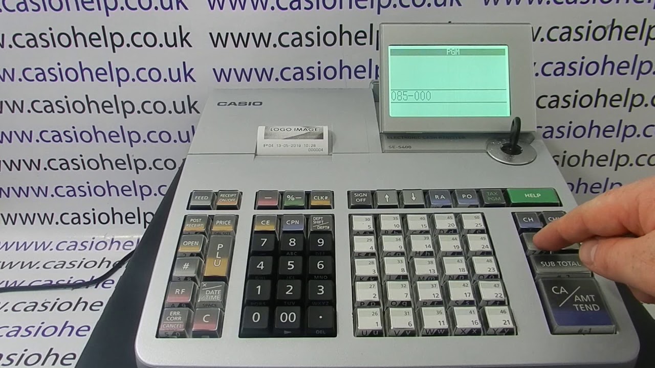 How To Delete Or Remove Buttons From Casio Till SES3000 / PCRT2100 / PCRT2300