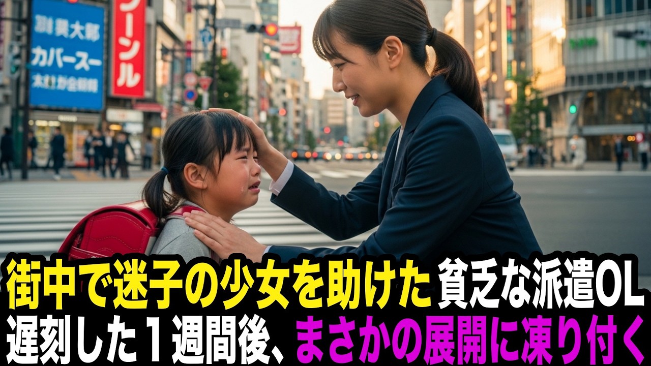 迷子の少女を助けた派遣OL、１週間後人生を変える１通の手紙が届き