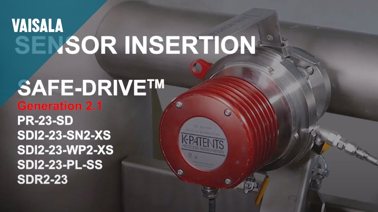 Inserting Vaisala K-Patents Generation 2.1 SAFE-DRIVE™ Process Refractometer PR-23-SD