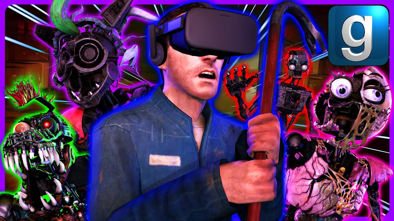 Gmod FNAF | If Security Breach Ruin Was In VR! [VR Mod]
