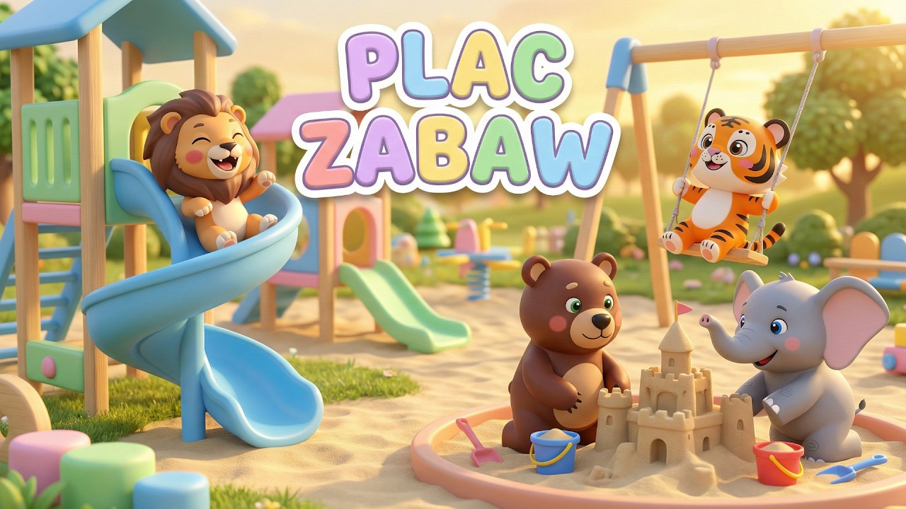 Piosenka o PLACU ZABAW 🤸 Huśtawka, Zjeżdżalnia i Piaskownica | Figlusie TV