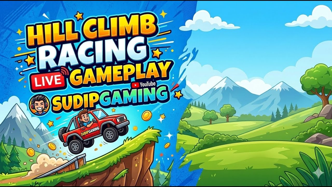 ⚡ Hill Climb Racing Live Stream | SudipGaming