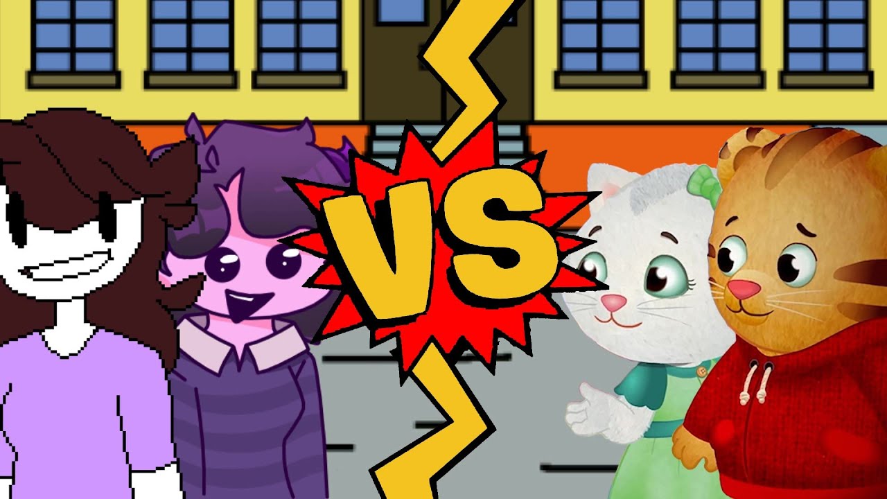 M.U.G.E.N Battles | Jellybean/Jaiden Animations vs Daniel Tiger/Katerina Kittycat