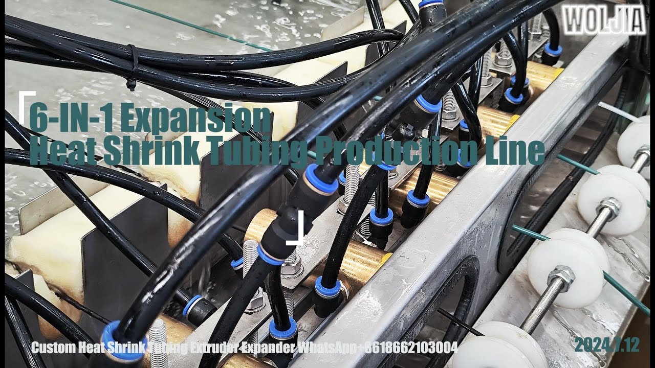 6 IN 1 Expansion Heat Shrink Tubing Production Line, 6 Expanders in 1 Heat Shrink Expansion Line