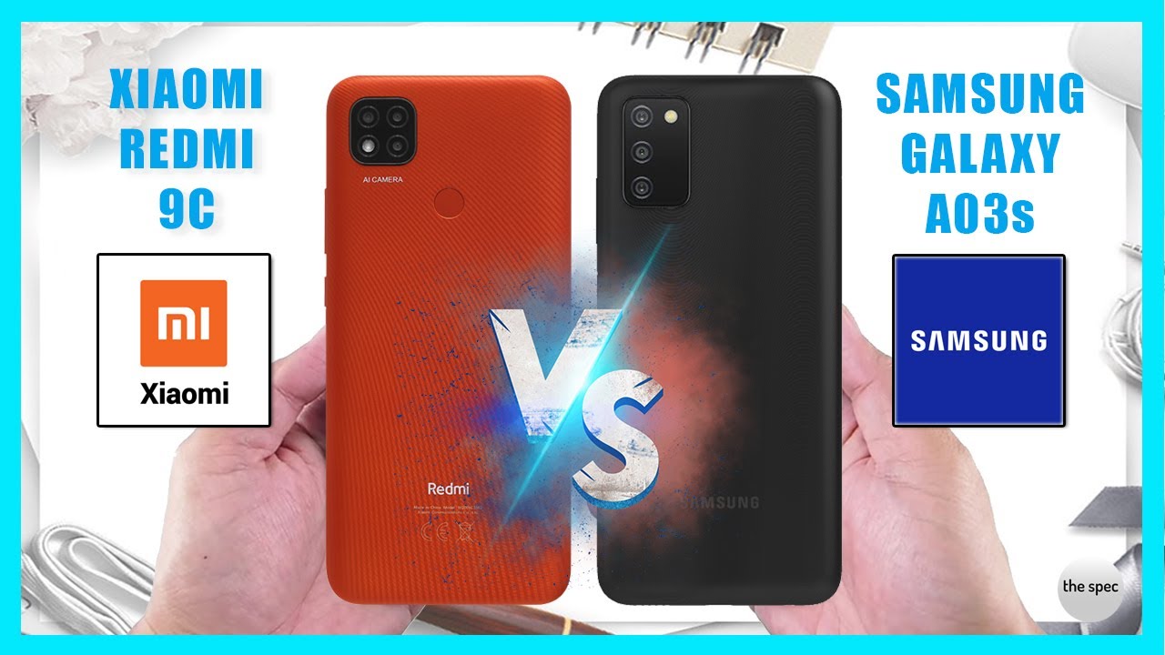 Xiaomi Redmi 9C VS samsung A03S | Full Specifications Comparison