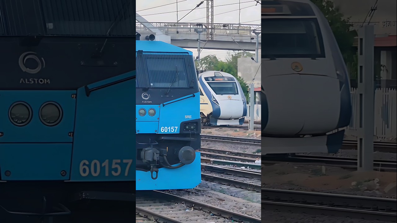 Vande Bharat Express Moves with Precision and Smooth Motion Showcasing a Modern Elegant Experience