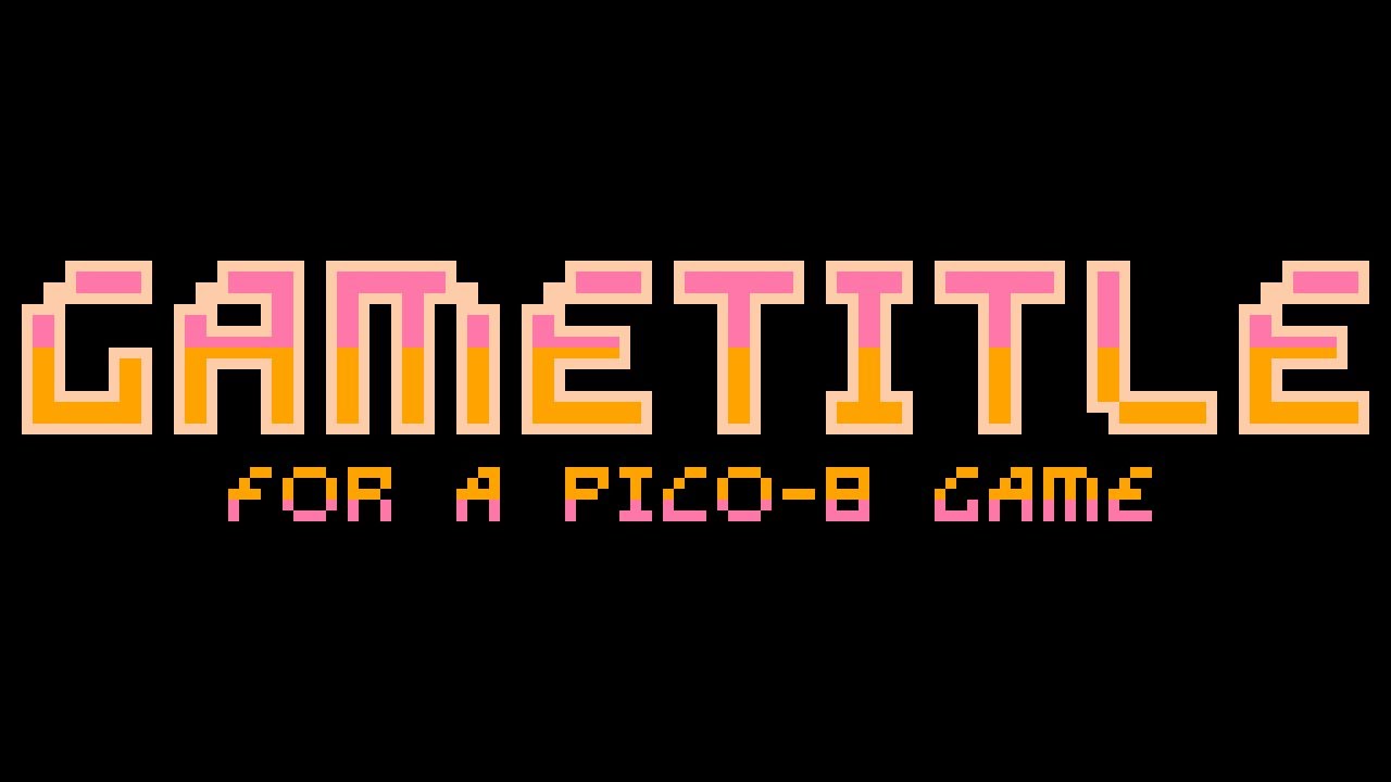 Flashy pico-8 title screen 2024 (withouth using sprite space)