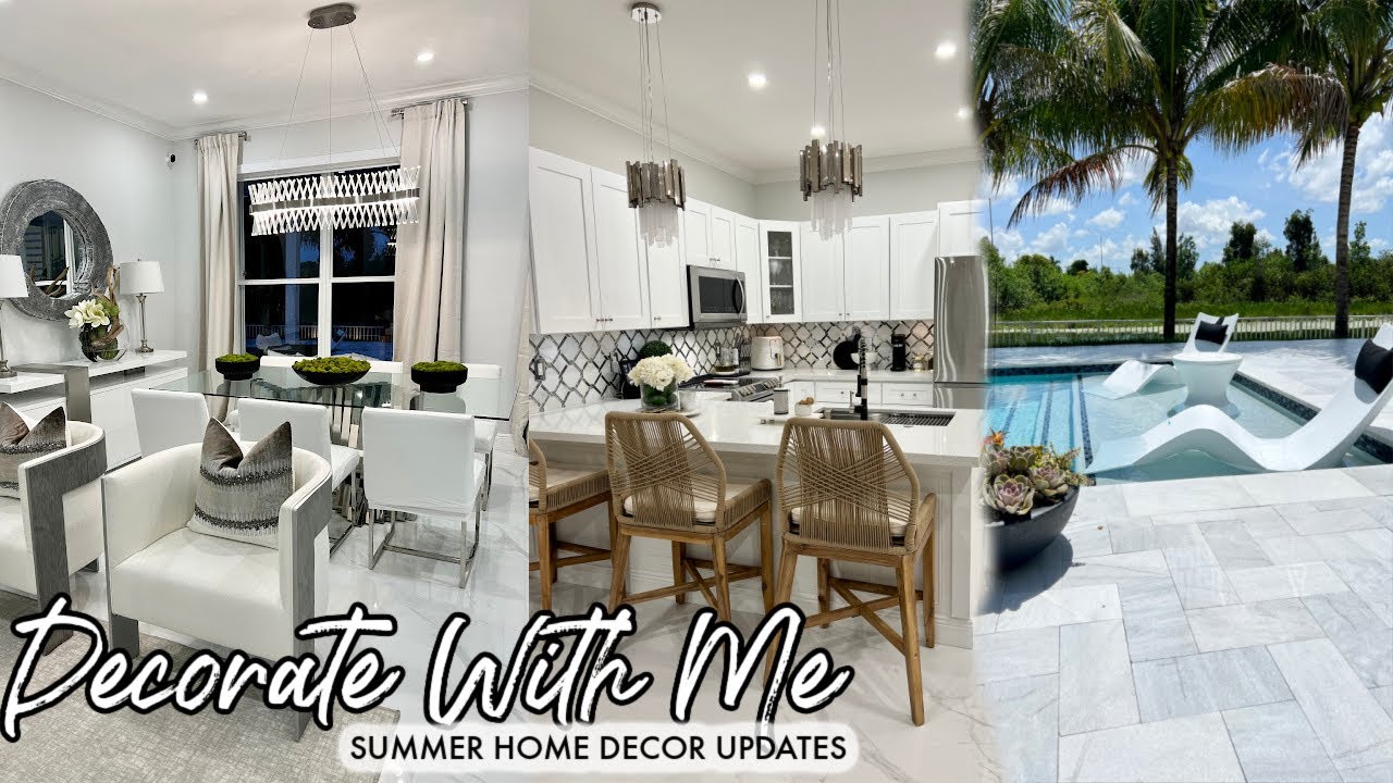 SUMMER DECORATE WITH ME | SETTING UP MY DREAM PATIO FURNITURE | DIY NEUTRAL DECOR