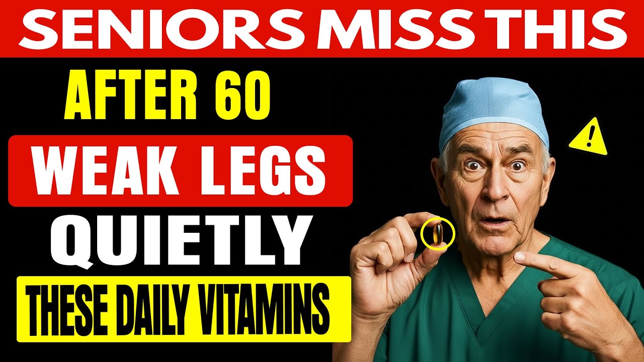 Doctor Warns THESE Vitamins Quietly Weaken Your Legs After 60 | Senior Vitality