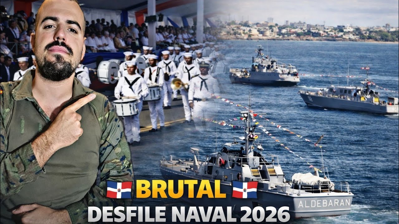 EX MILITAR ESPAÑOL REACCIONA AL INCREÍBLE DESFILE NAVAL DOMINICANO EN EL MALECÓN 2026!
