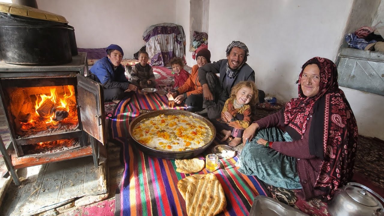 This Family Survives Winter With Fire, Bread & Love | Real Village Life