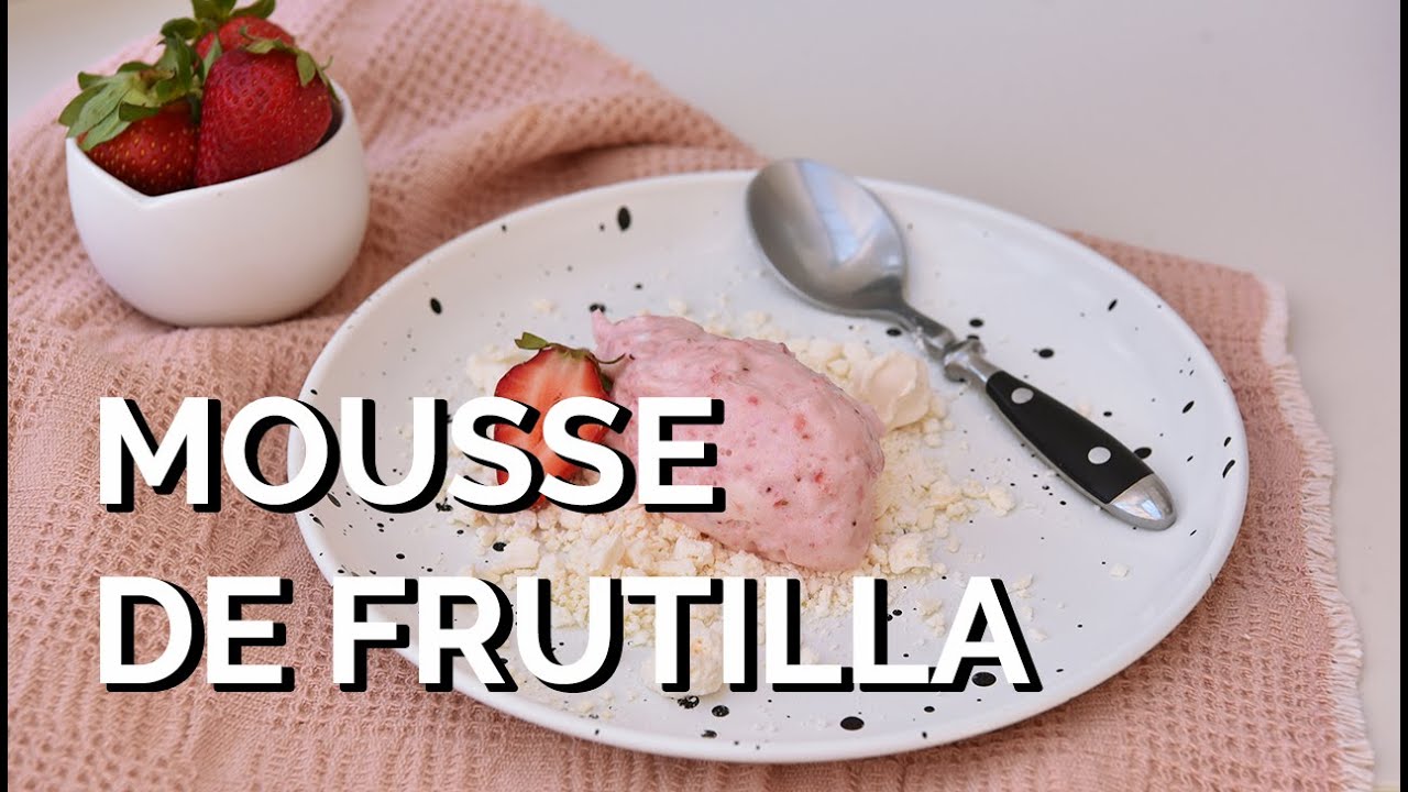 Mousse de Frutilla extra cremosa, aireada y refrescante!
