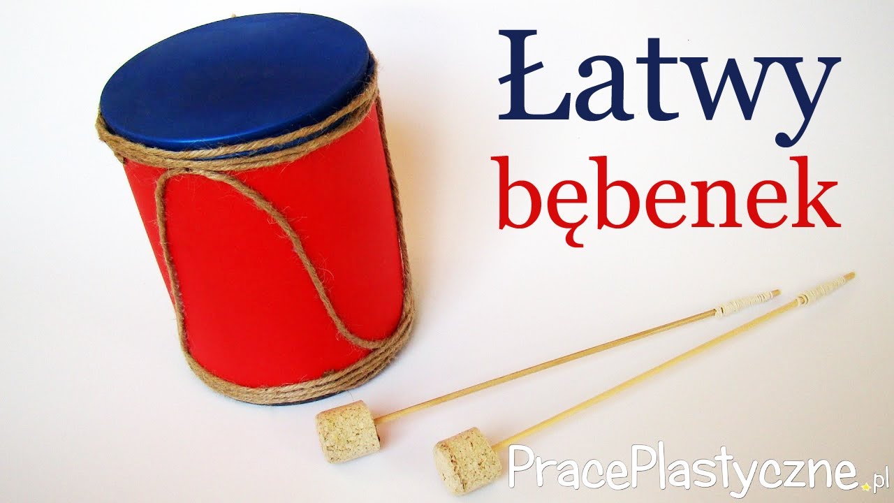 Jak zrobić bębenek? | Instrument perkusyjny | Praca plastyczna do szkoły