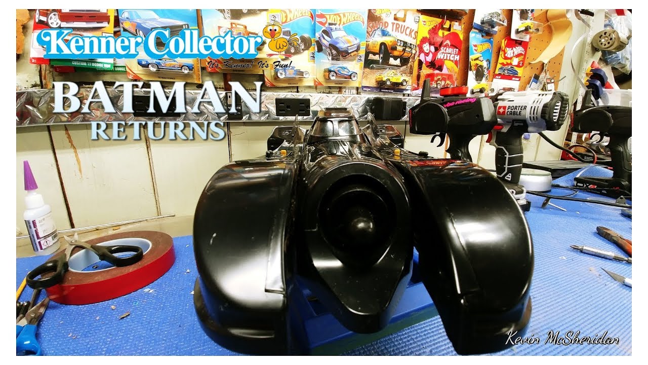 Kenner Batmobile Batmissle restoration