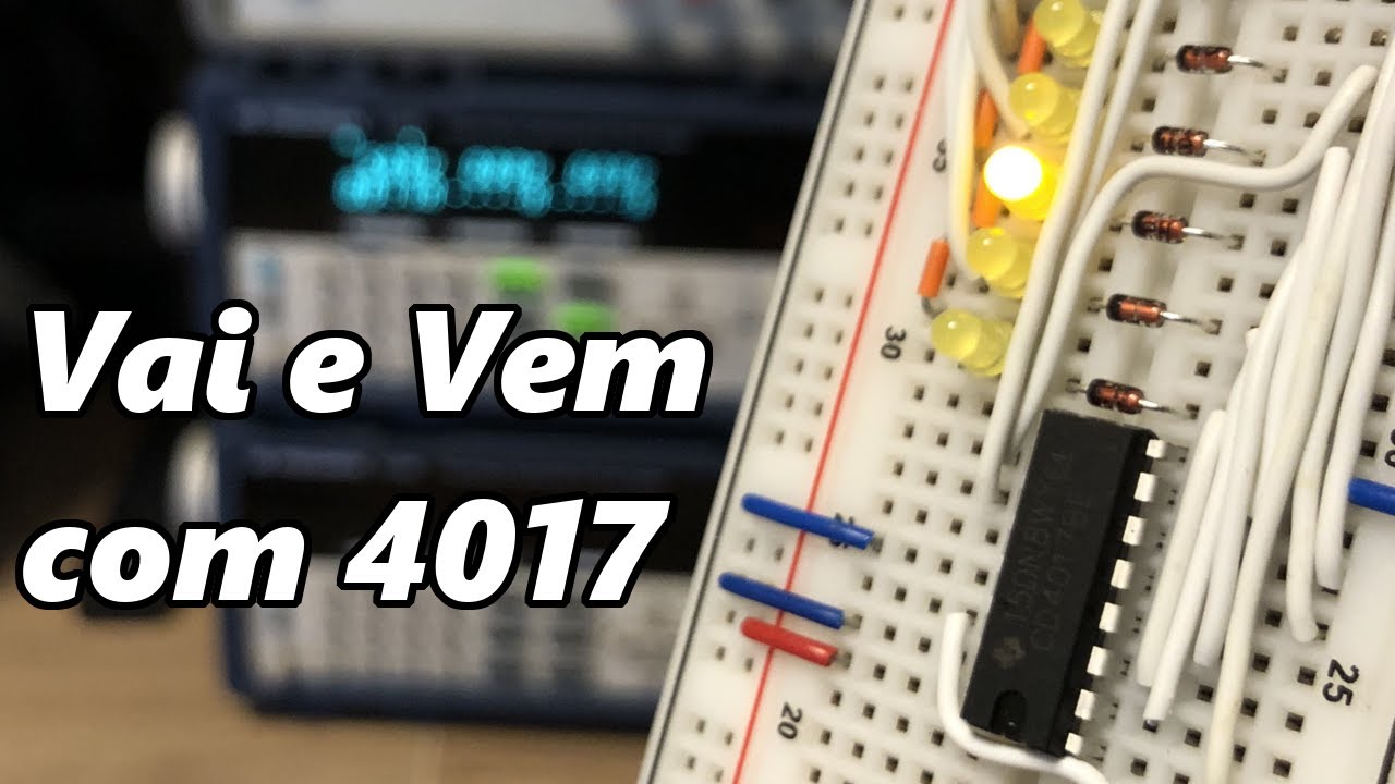 BEM FÁCIL!! CIRCUITO DE VAI E VEM COM 4017