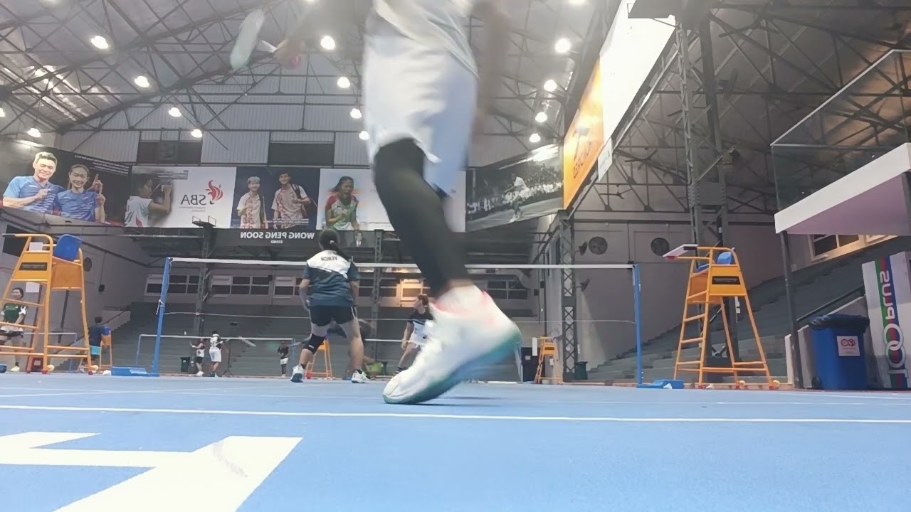 Exercise and  my hobbies to play badminton every week, mixed doubles at KFF badminton Arena Hall 🏸