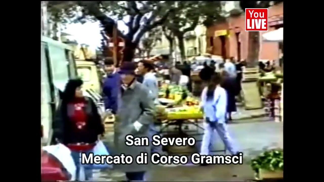 San Severo (Fg) video dal passato anno 1995 mercato di Corso Gramsci. Vide by L. d’Orsi